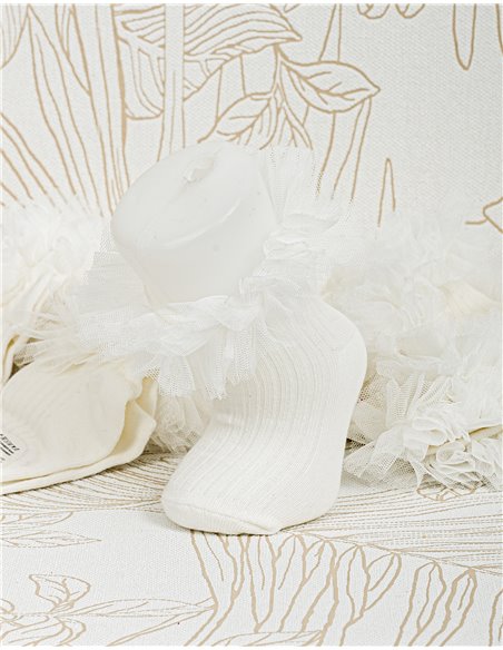 Κάλτσες βάπτισης για κορίτσι